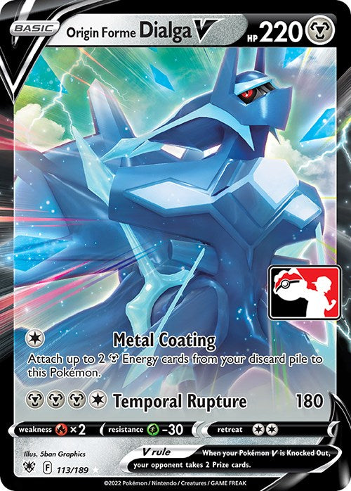 Origin Forme Dialga V (113/189) [Prize Pack Series Three] | Exor Games Bridgewater