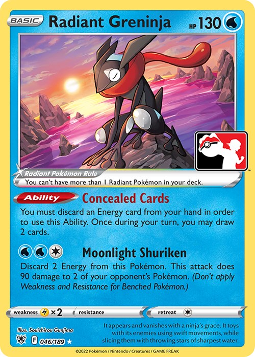 Radiant Greninja (046/189) [Prize Pack Series Three] | Exor Games Bridgewater