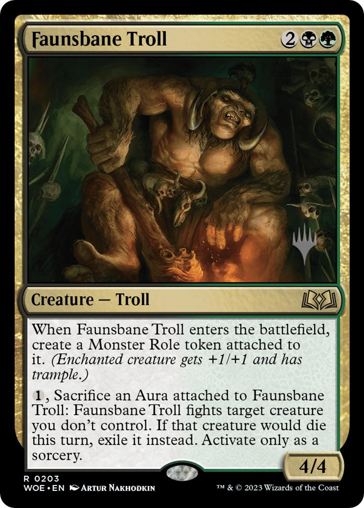 Faunsbane Troll (Promo Pack) [Wilds of Eldraine Promos] | Exor Games Bridgewater