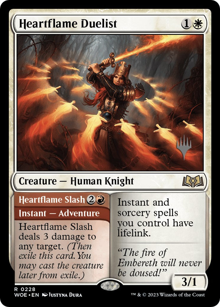 Heartflame Duelist // Heatflame Duelist (Promo Pack) [Wilds of Eldraine Promos] | Exor Games Bridgewater