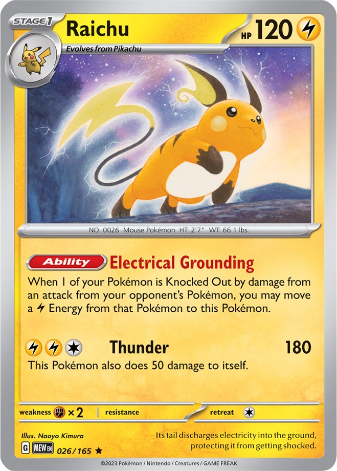 Raichu (026/165) [Scarlet & Violet: 151] | Exor Games Bridgewater