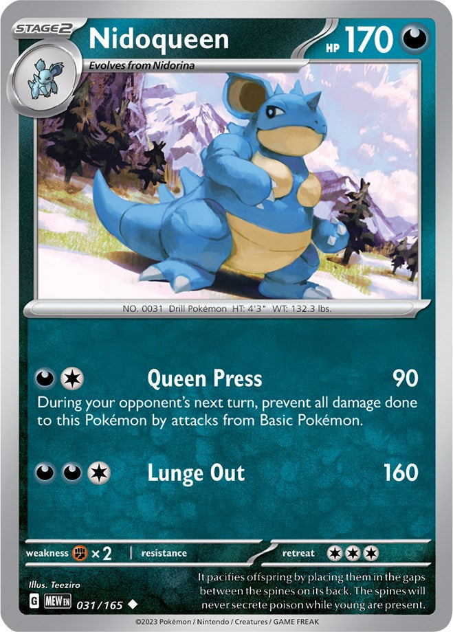 Nidoqueen (031/165) [Scarlet & Violet 151] | Exor Games Bridgewater