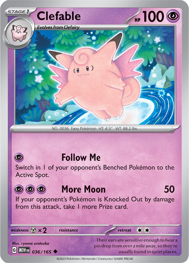 Clefable (036/165) [Scarlet & Violet 151] | Exor Games Bridgewater