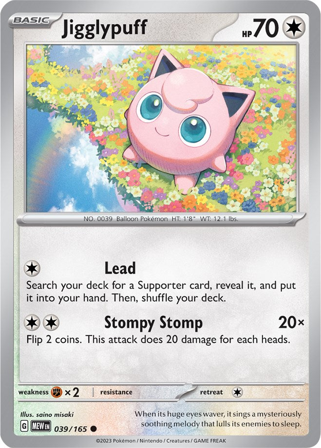 Jigglypuff (039/165) [Scarlet & Violet: 151] | Exor Games Bridgewater