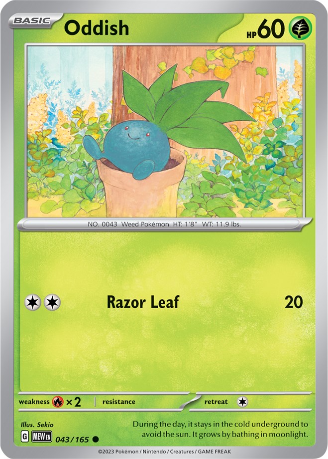 Oddish (043/165) [Scarlet & Violet 151] | Exor Games Bridgewater