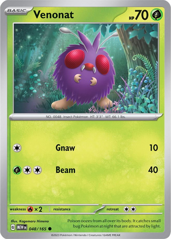 Venonat (048/165) [Scarlet & Violet: 151] | Exor Games Bridgewater