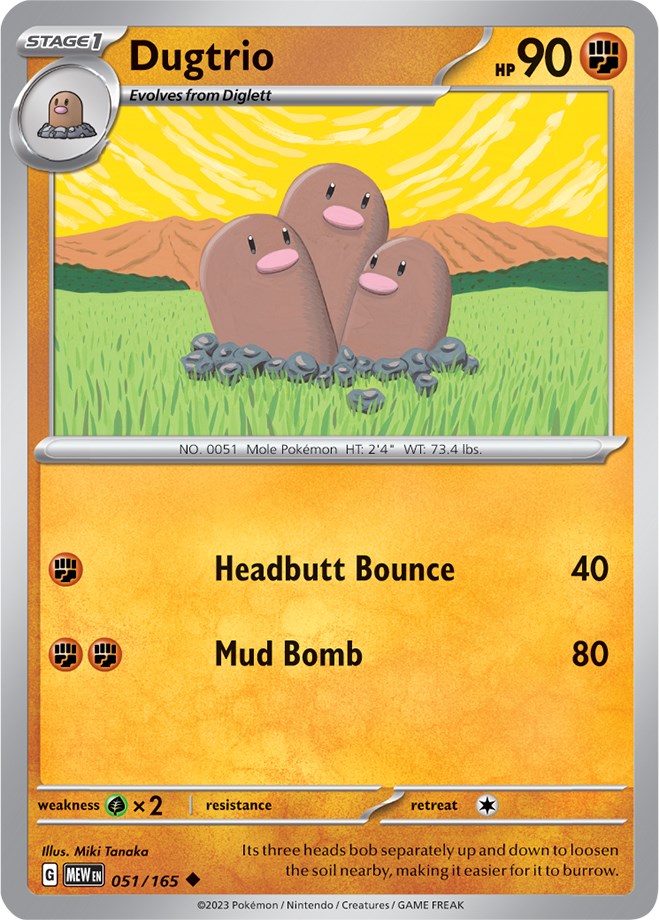 Dugtrio (051/165) [Scarlet & Violet: 151] | Exor Games Bridgewater