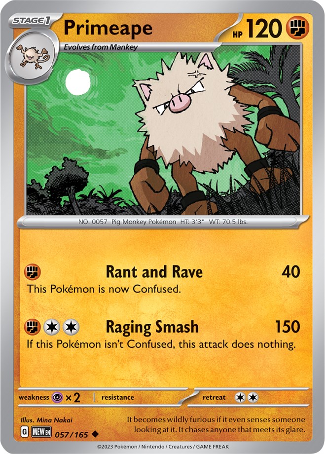 Primeape (057/165) [Scarlet & Violet 151] | Exor Games Bridgewater