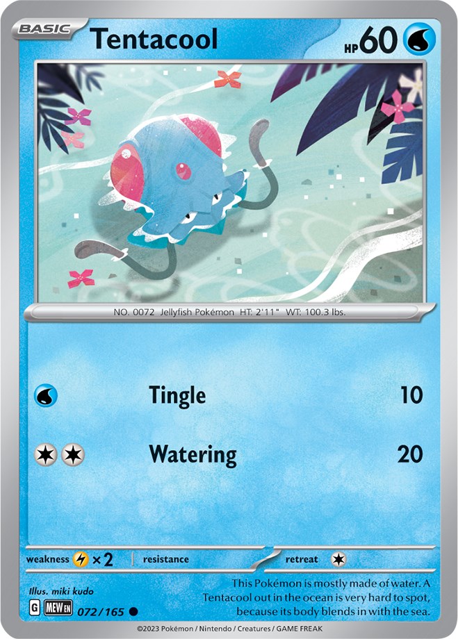 Tentacool (072/165) [Scarlet & Violet: 151] | Exor Games Bridgewater