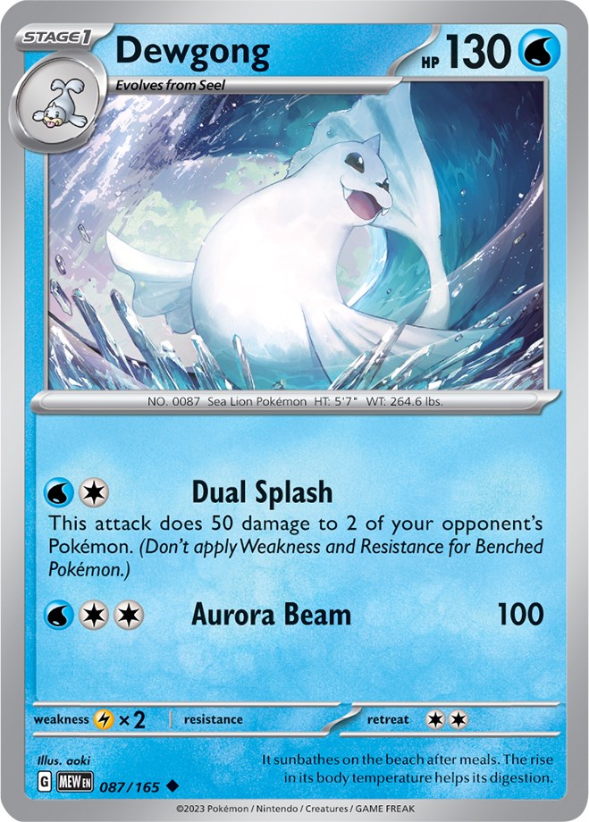 Dewgong (087/165) [Scarlet & Violet: 151] | Exor Games Bridgewater