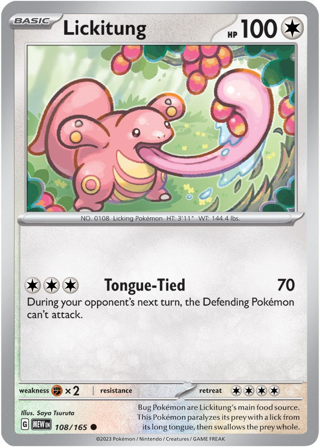 Lickitung (108/165) [Scarlet & Violet 151] | Exor Games Bridgewater