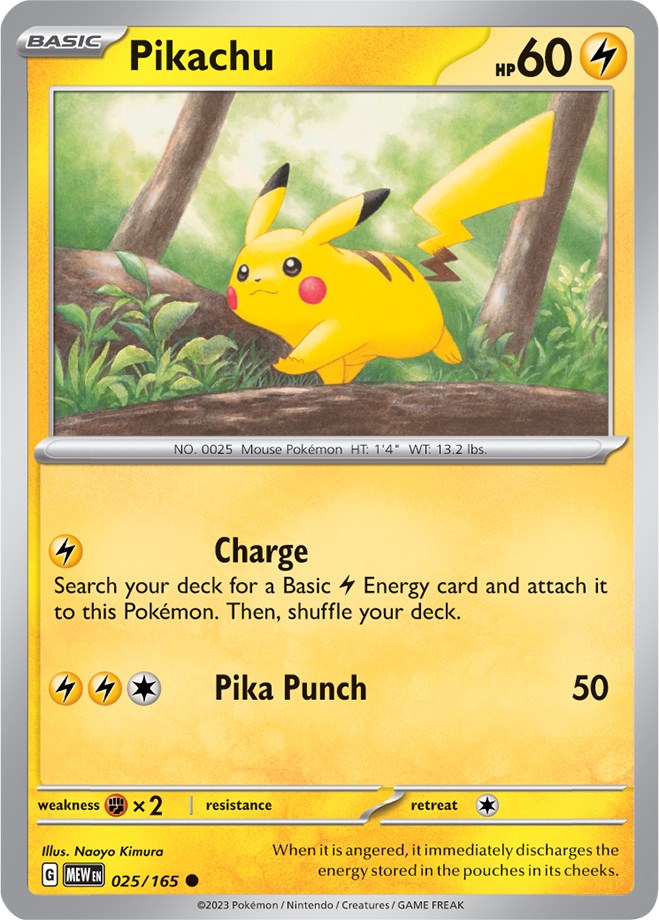 Pikachu (025/165) [Scarlet & Violet: 151] | Exor Games Bridgewater