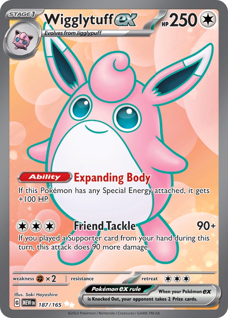 Wigglytuff ex (187/165) [Scarlet & Violet 151] | Exor Games Bridgewater