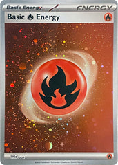 Basic Fire Energy (002) (Cosmos Holo) [Scarlet & Violet: Base Set] | Exor Games Bridgewater