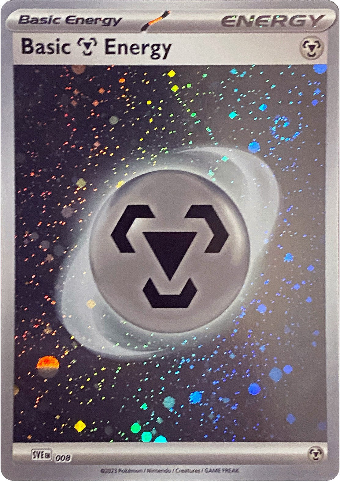 Basic Metal Energy (008) (Cosmos Holo) [Scarlet & Violet: Base Set] | Exor Games Bridgewater