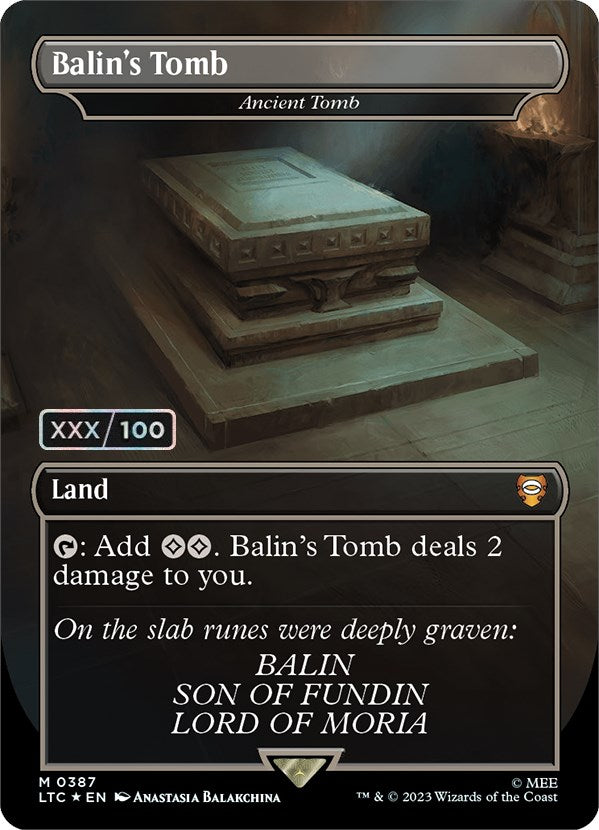 Balin's Tomb - Ancient Tomb (Serialized) [The Lord of the Rings: Tales of Middle-Earth Commander] | Exor Games Bridgewater