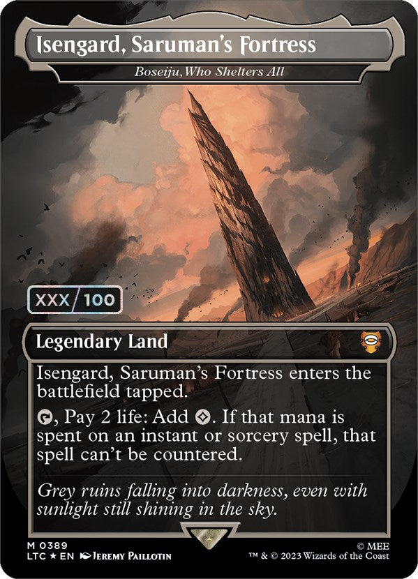 Isengard, Saruman's Fortress - Boseiju, Who Shelters All (Serialized) [The Lord of the Rings: Tales of Middle-Earth Commander] | Exor Games Bridgewater