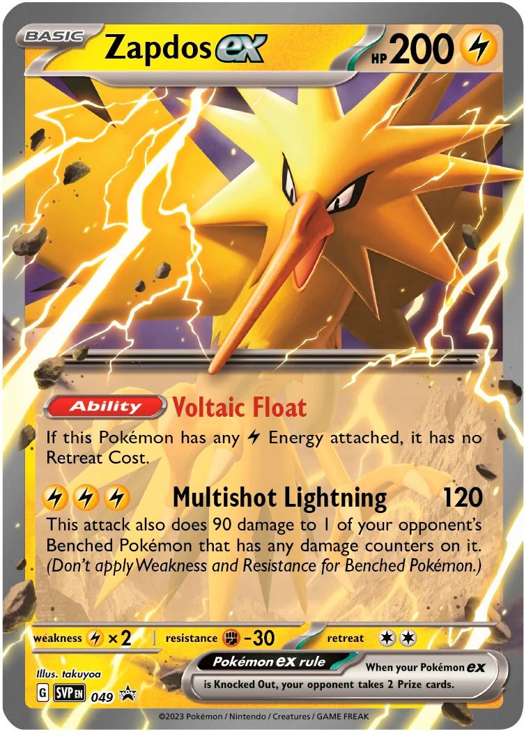 Zapdos ex (049) [Scarlet & Violet: Black Star Promos] | Exor Games Bridgewater