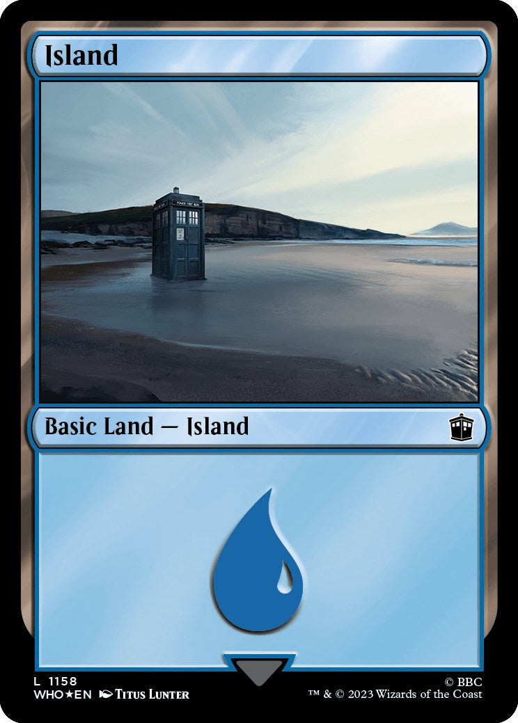 Island (1158) (Surge Foil) [Doctor Who] | Exor Games Bridgewater