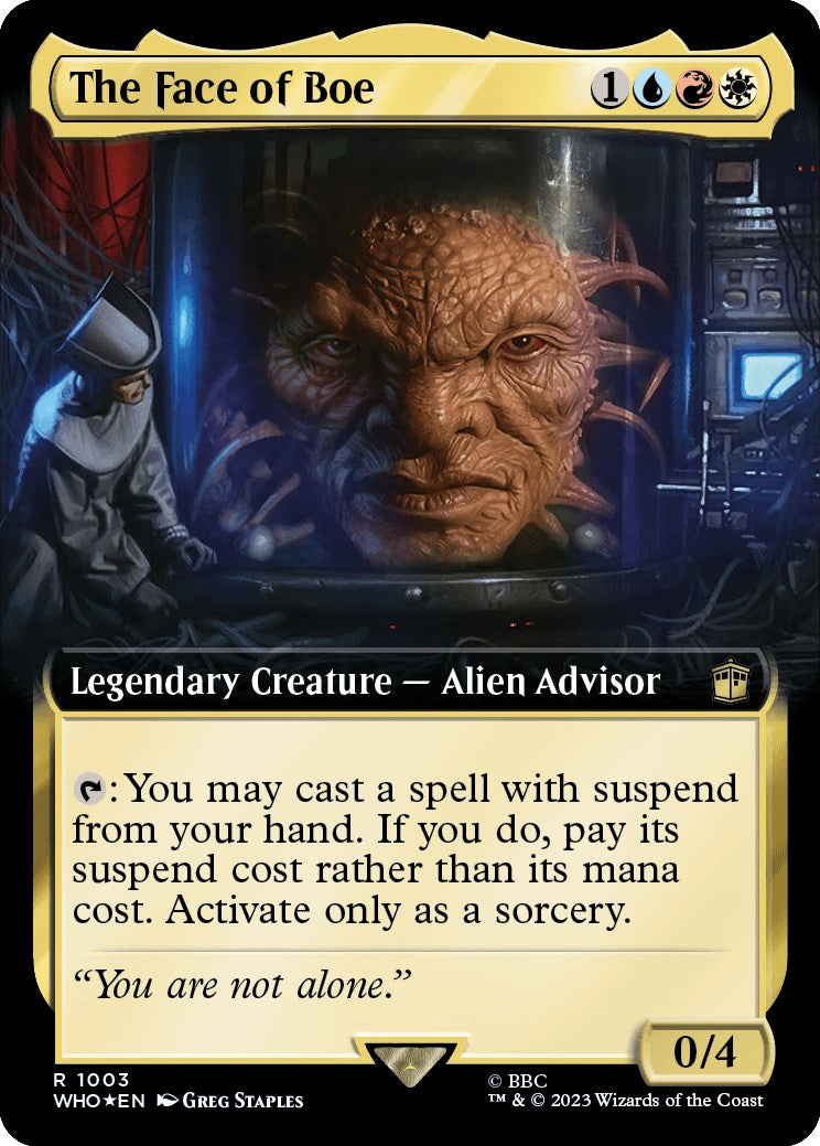 The Face of Boe (Extended Art) (Surge Foil) [Doctor Who] | Exor Games Bridgewater