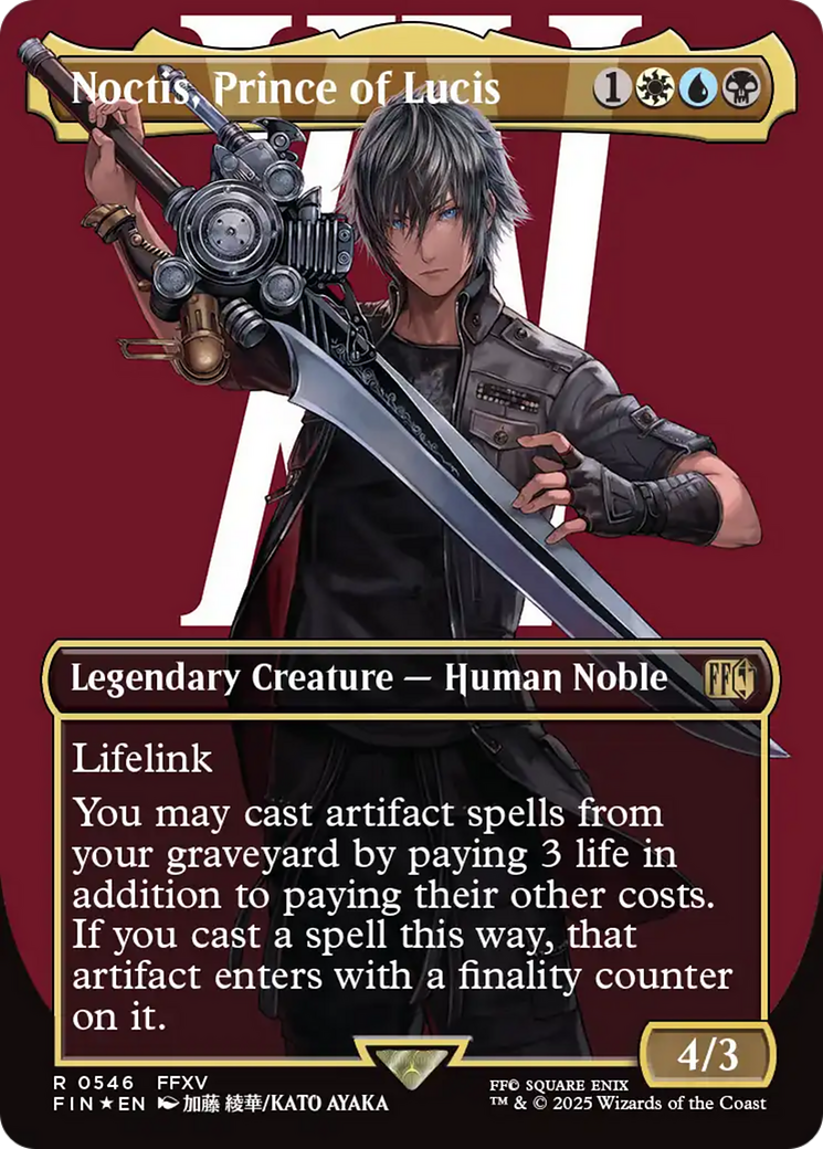 Noctis, Prince of Lucis (Borderless) (Surge Foil) [FINAL FANTASY] | Exor Games Bridgewater
