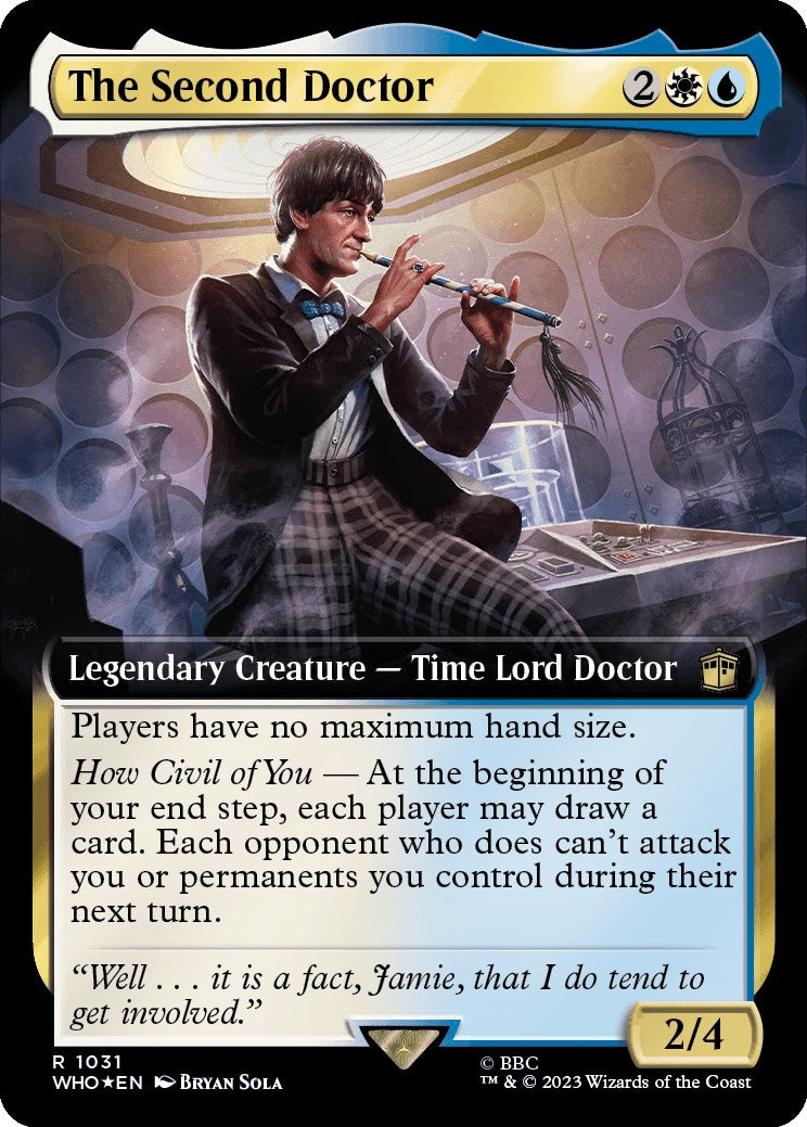 The Second Doctor (Extended Art) (Surge Foil) [Doctor Who] | Exor Games Bridgewater