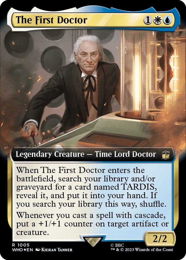 The First Doctor (Extended Art) (Surge Foil) [Doctor Who] | Exor Games Bridgewater