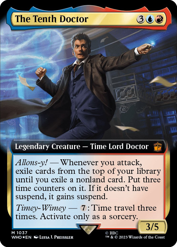 The Tenth Doctor (Extended Art) (Surge Foil) [Doctor Who] | Exor Games Bridgewater