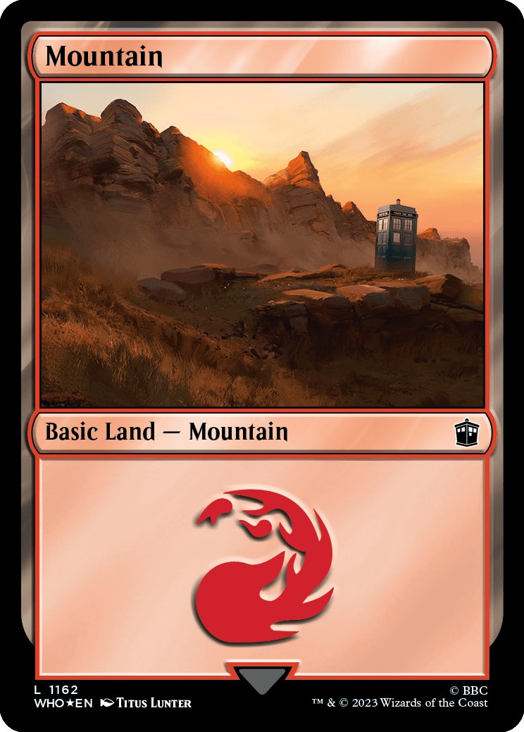 Mountain (1162) (Surge Foil) [Doctor Who] | Exor Games Bridgewater