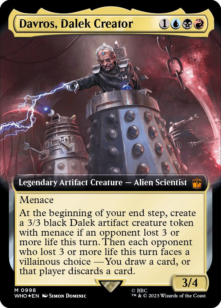 Davros, Dalek Creator (Extended Art) (Surge Foil) [Doctor Who] | Exor Games Bridgewater
