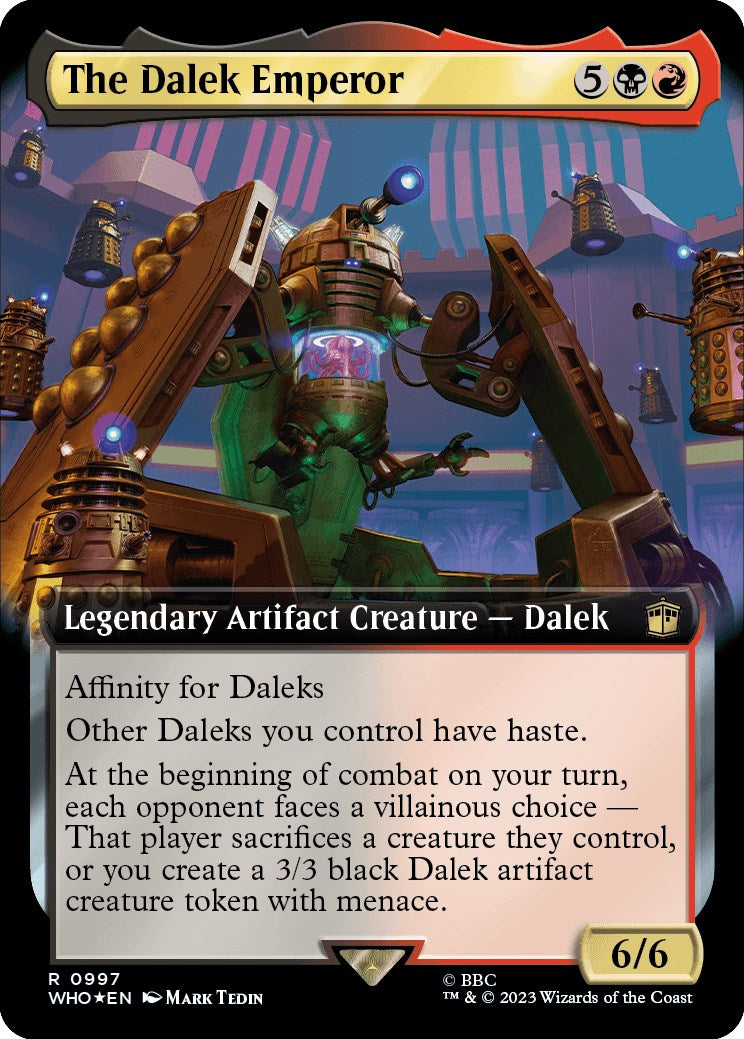 The Dalek Emperor (Extended Art) (Surge Foil) [Doctor Who] | Exor Games Bridgewater