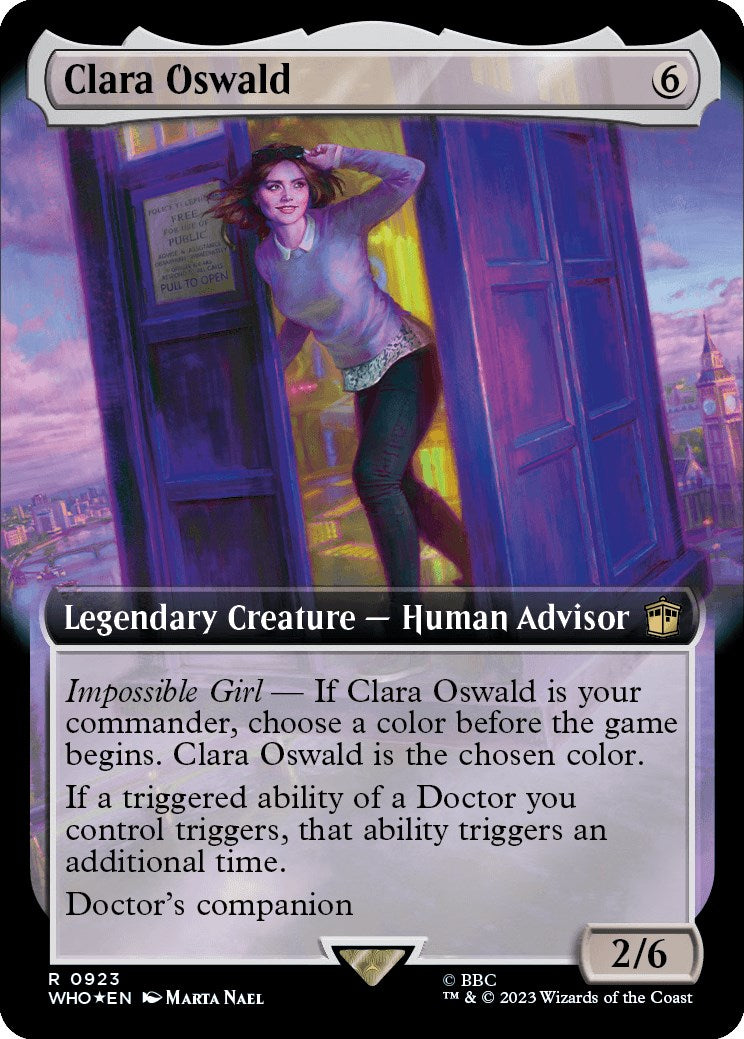 Clara Oswald (Extended Art) (Surge Foil) [Doctor Who] | Exor Games Bridgewater