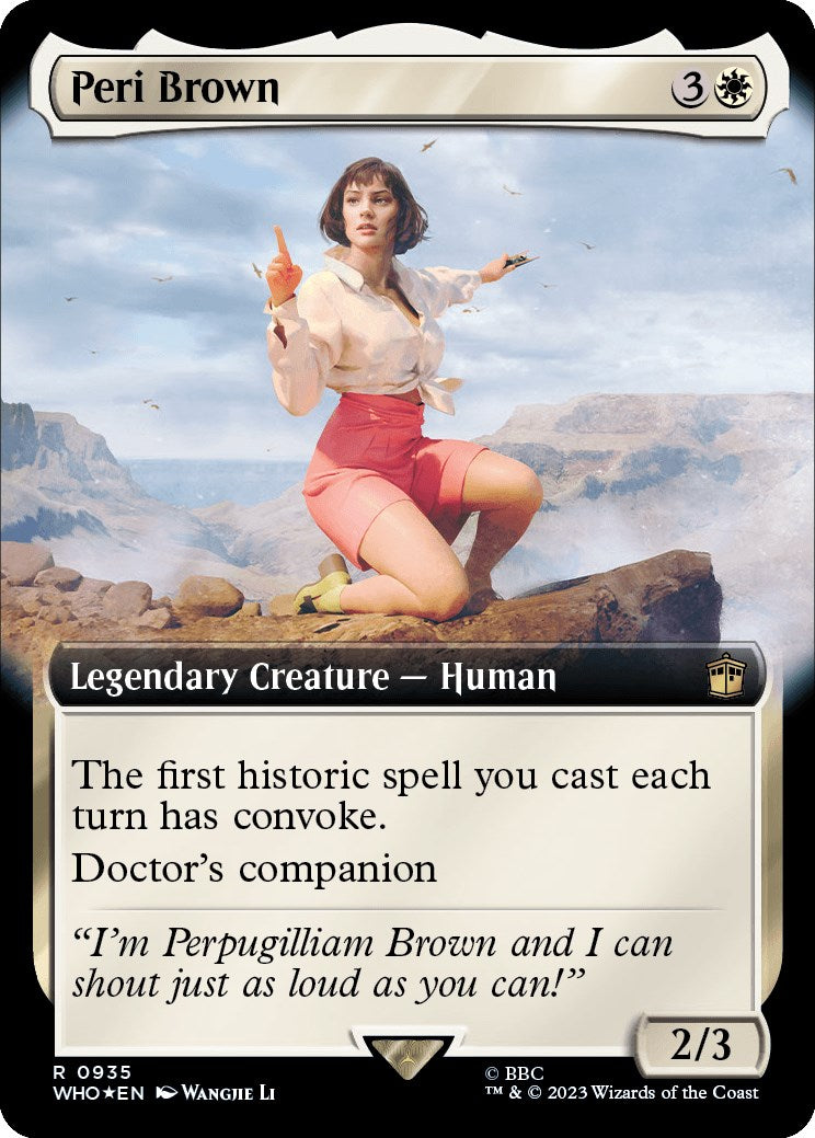 Peri Brown (Extended Art) (Surge Foil) [Doctor Who] | Exor Games Bridgewater