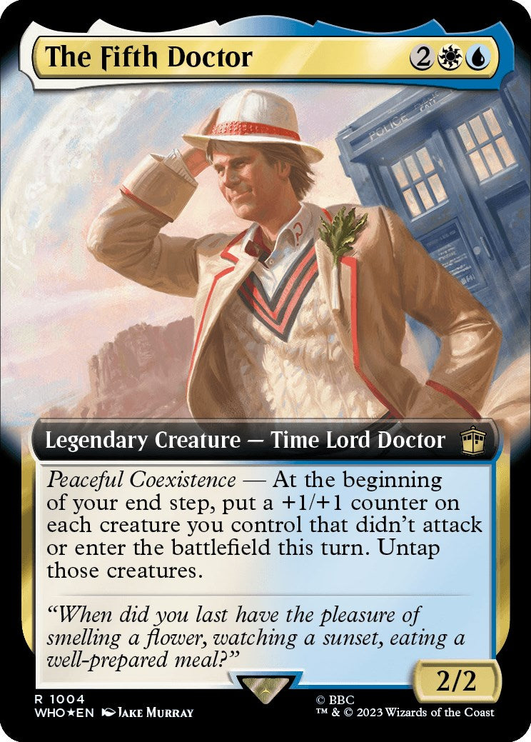The Fifth Doctor (Extended Art) (Surge Foil) [Doctor Who] | Exor Games Bridgewater