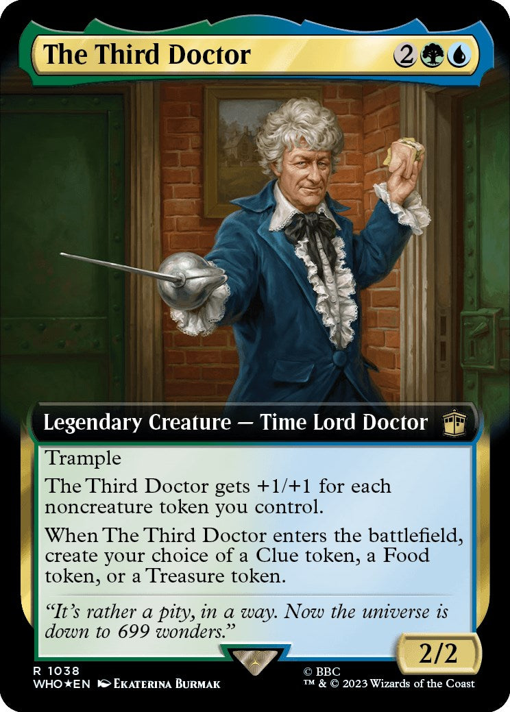 The Third Doctor (Extended Art) (Surge Foil) [Doctor Who] | Exor Games Bridgewater