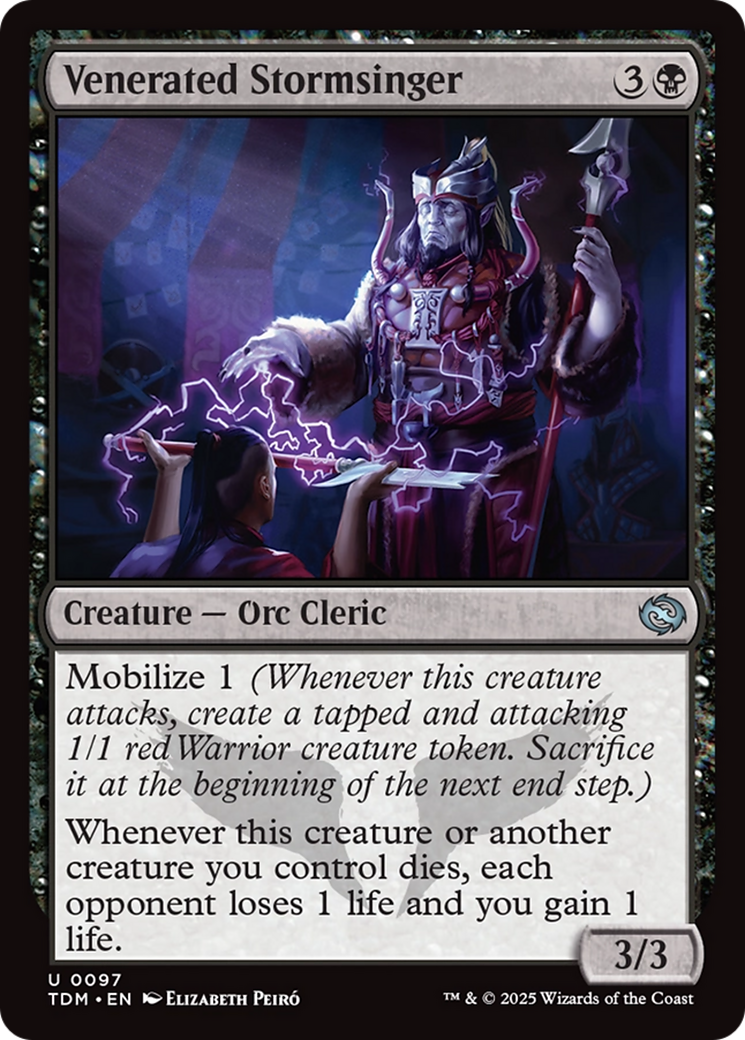 Venerated Stormsinger [Tarkir: Dragonstorm] | Exor Games Bridgewater