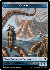 Octopus // Rabbit Double-Sided Token [Bloomburrow Commander Tokens] | Exor Games Bridgewater