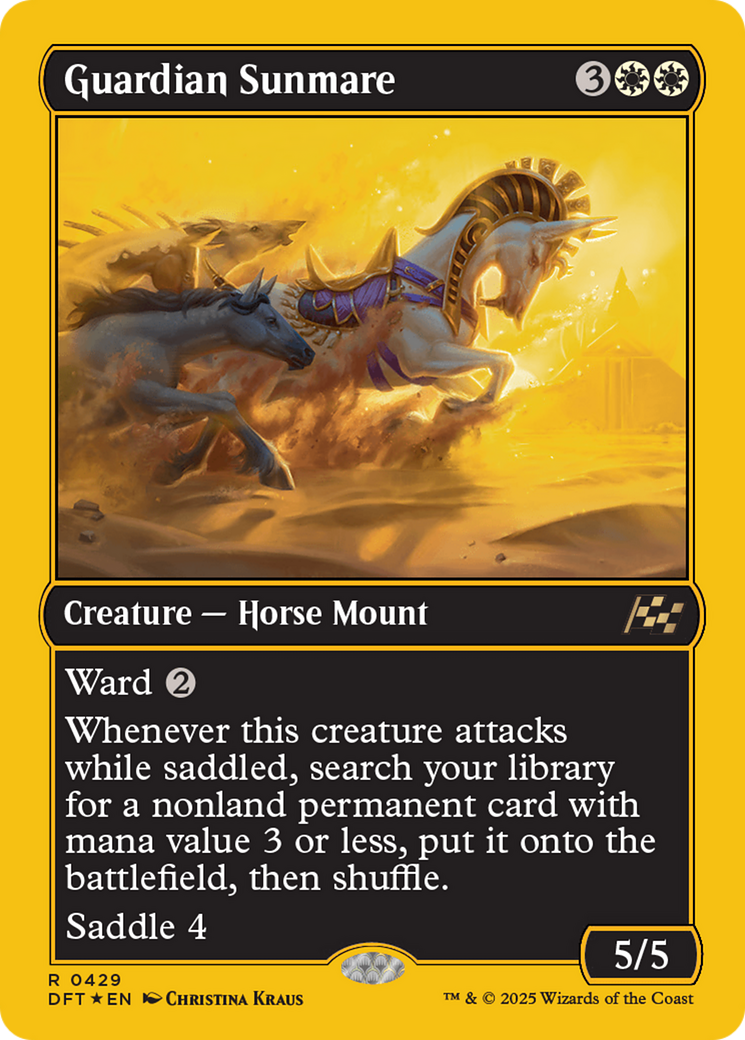 Guardian Sunmare (First-Place Foil) [Aetherdrift] | Exor Games Bridgewater