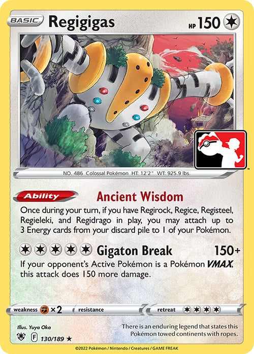 Regigigas (130/189) [Prize Pack Series Three] | Exor Games Bridgewater