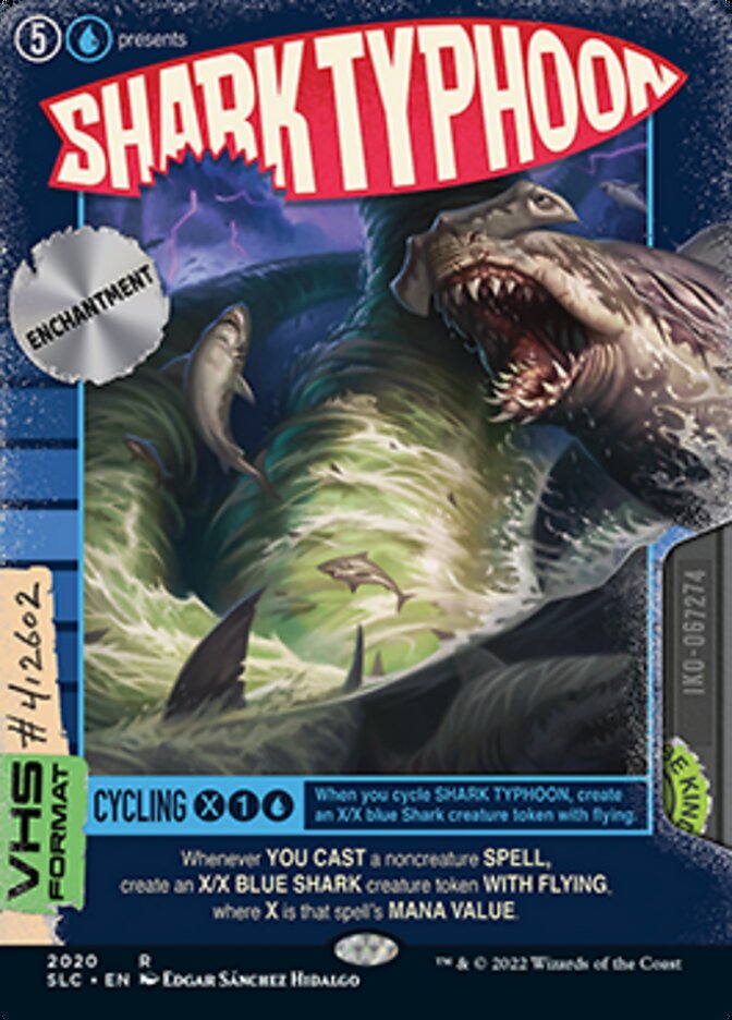 Shark Typhoon (Borderless Alternate Art) [Secret Lair Countdown Kit] | Exor Games Bridgewater
