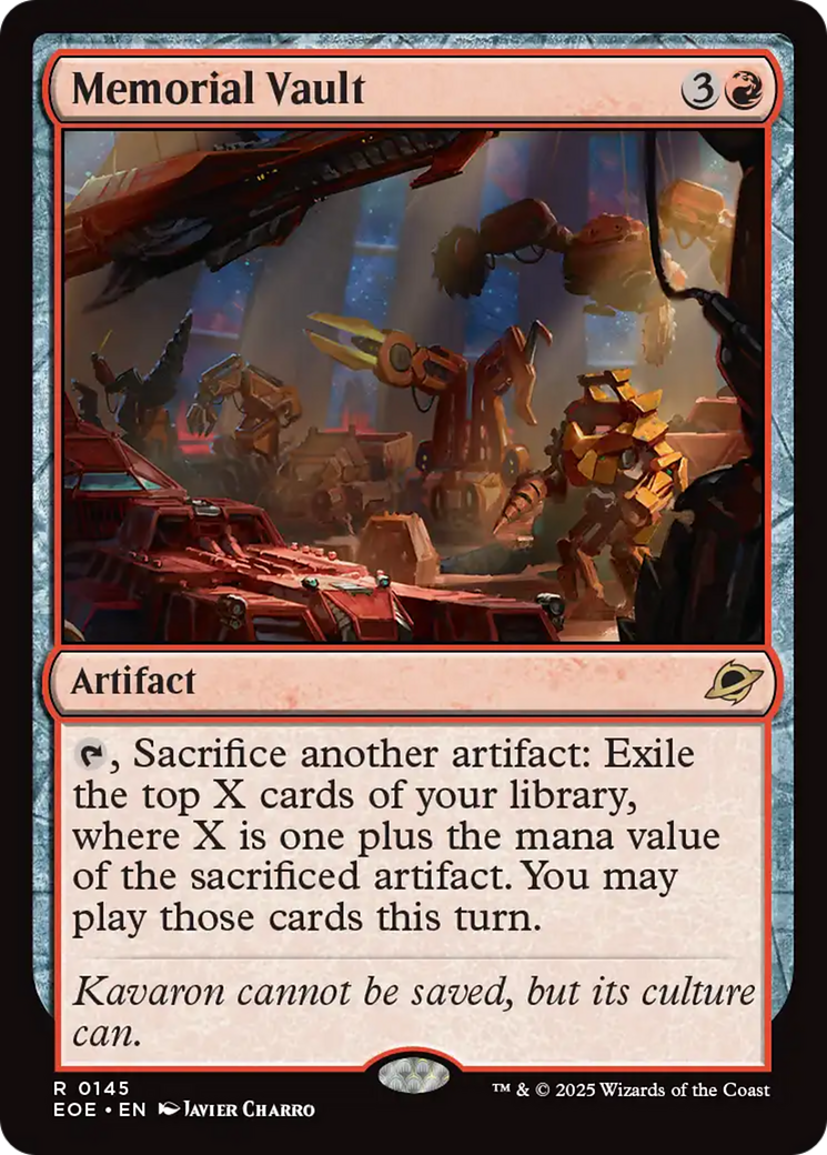 Memorial Vault [Edge of Eternities] | Exor Games Bridgewater