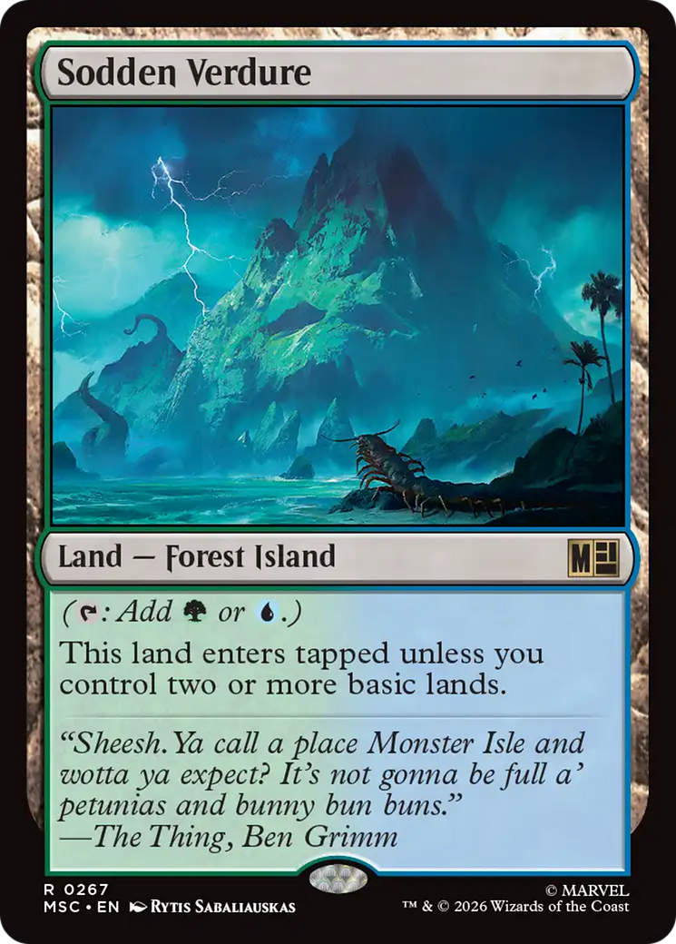 Sodden Verdure (Surge Foil) [Marvel Super Heroes Commander] | Exor Games Bridgewater