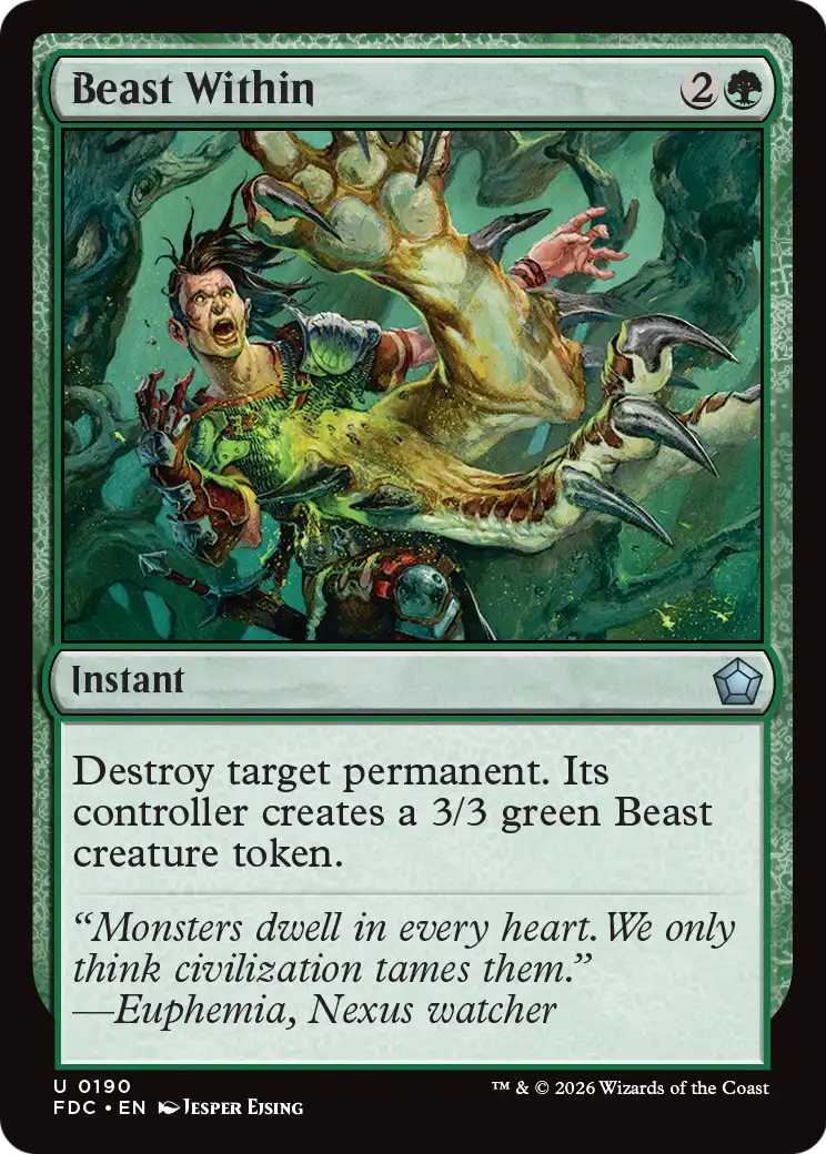Beast Within [Foundations Commander] | Exor Games Bridgewater