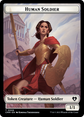 Human Soldier // Knight Double-Sided Token [Commander Masters Tokens] | Exor Games Bridgewater