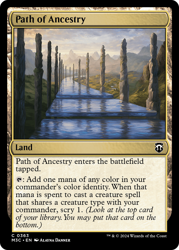 Path of Ancestry (Ripple Foil) [Modern Horizons 3 Commander] | Exor Games Bridgewater