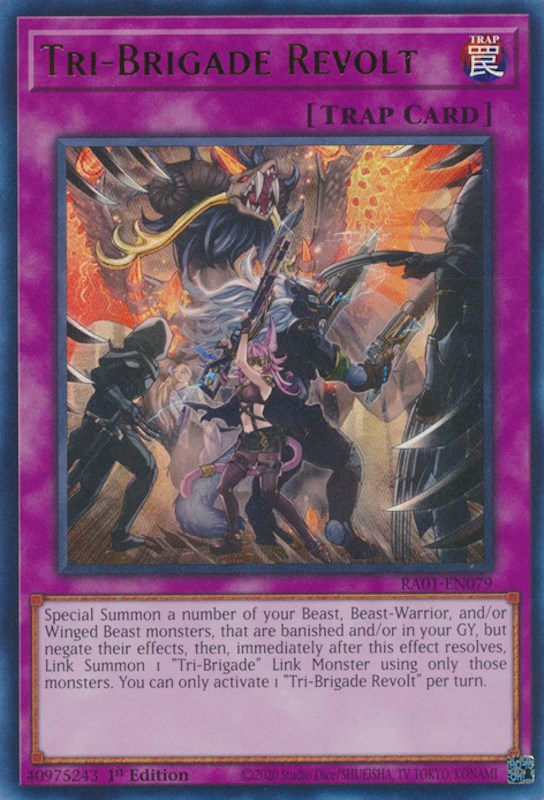 Tri-Brigade Revolt [RA01-EN079] Ultra Rare | Exor Games Bridgewater