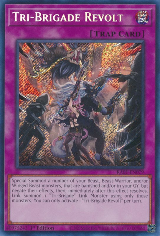 Tri-Brigade Revolt [RA01-EN079] Secret Rare | Exor Games Bridgewater