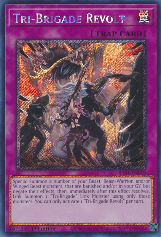 Tri-Brigade Revolt [RA01-EN079] Platinum Secret Rare | Exor Games Bridgewater