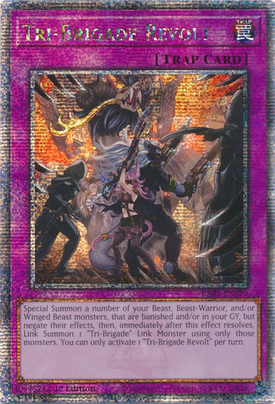 Tri-Brigade Revolt [RA01-EN079] Quarter Century Secret Rare | Exor Games Bridgewater