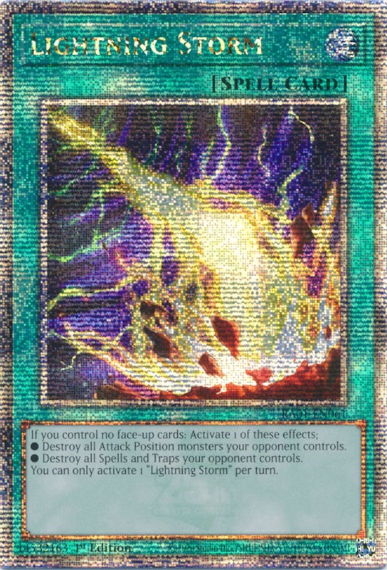 Lightning Storm [RA01-EN061] Quarter Century Secret Rare | Exor Games Bridgewater